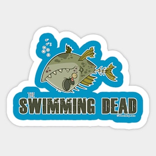 Swimming Dead Zombie Fish Sticker